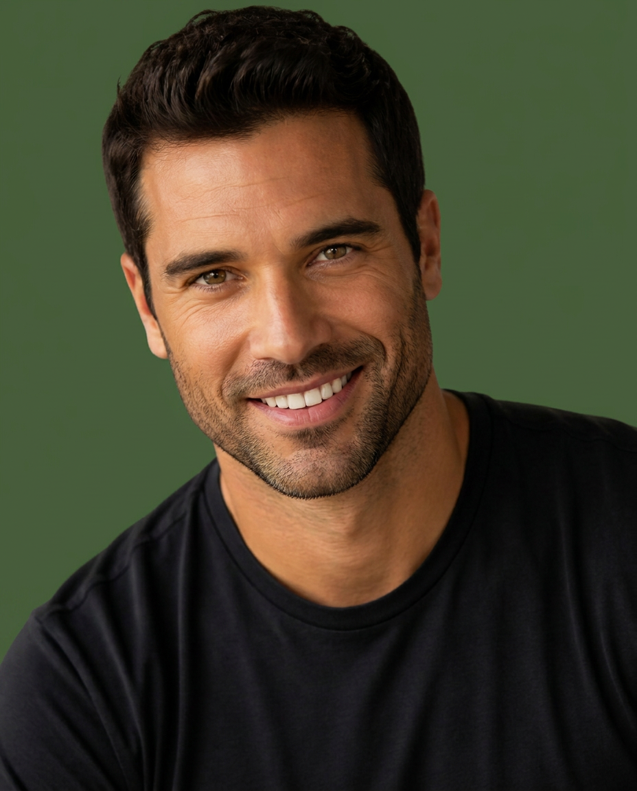 A man with thick, healthy hair